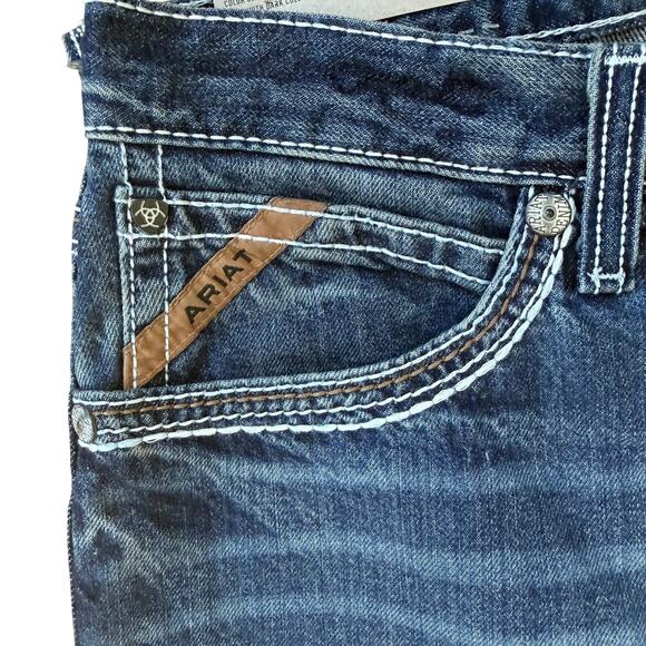 Ariat M4 Low Rise Coltrane Relaxed Boot Cut Jeans Mens SZ 32X30 - Picture 3 of 8
